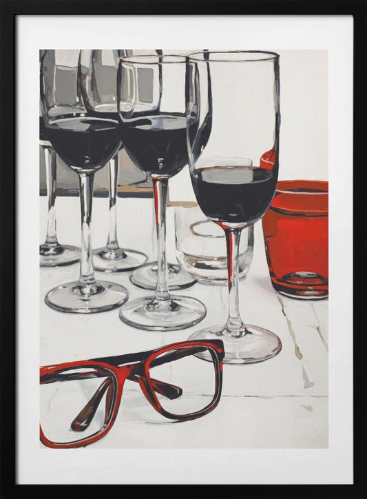 Wine & Reflection - Art Print by Treechild