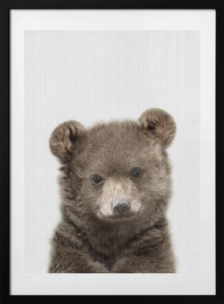 Peekaboo Baby Bear - Art Print by Lola Peacock