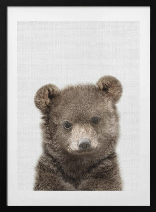 Peekaboo Baby Bear - Art Print by Lola Peacock