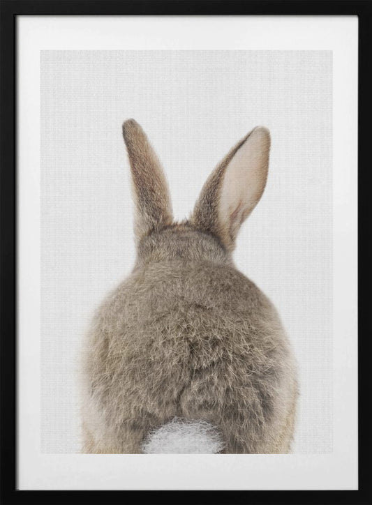 Peekaboo Bunny Tail - Art Print by Lola Peacock