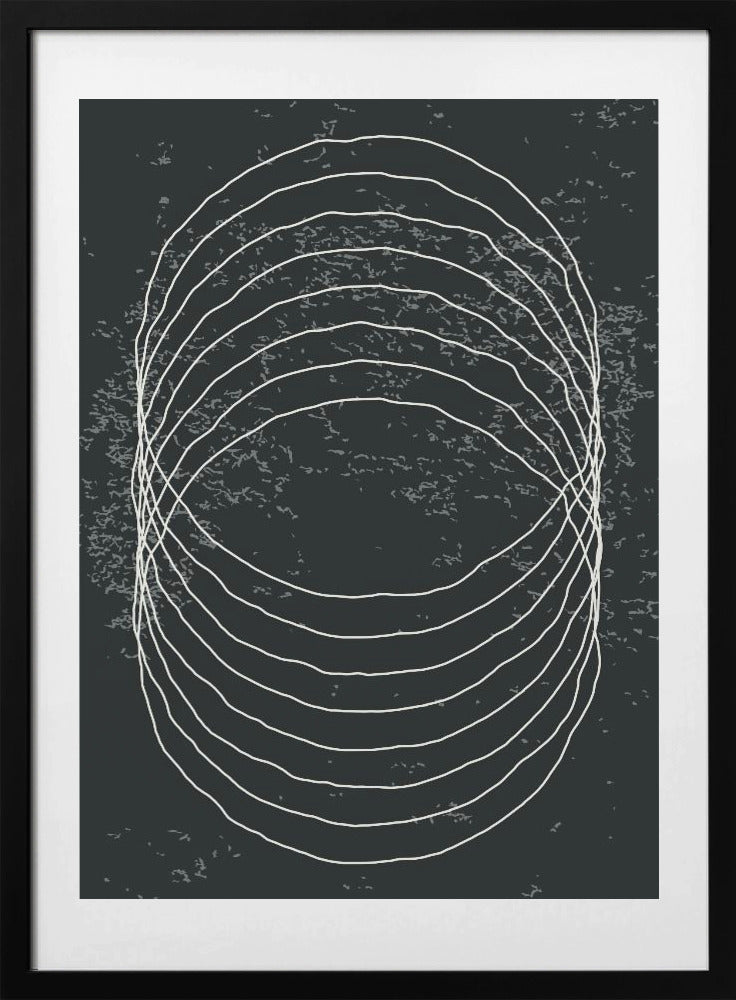 Black and White Circles - Art Print by jay stanley
