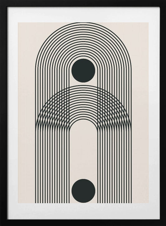 Black Boho Vibe Series #3 - Art Print by jay stanley