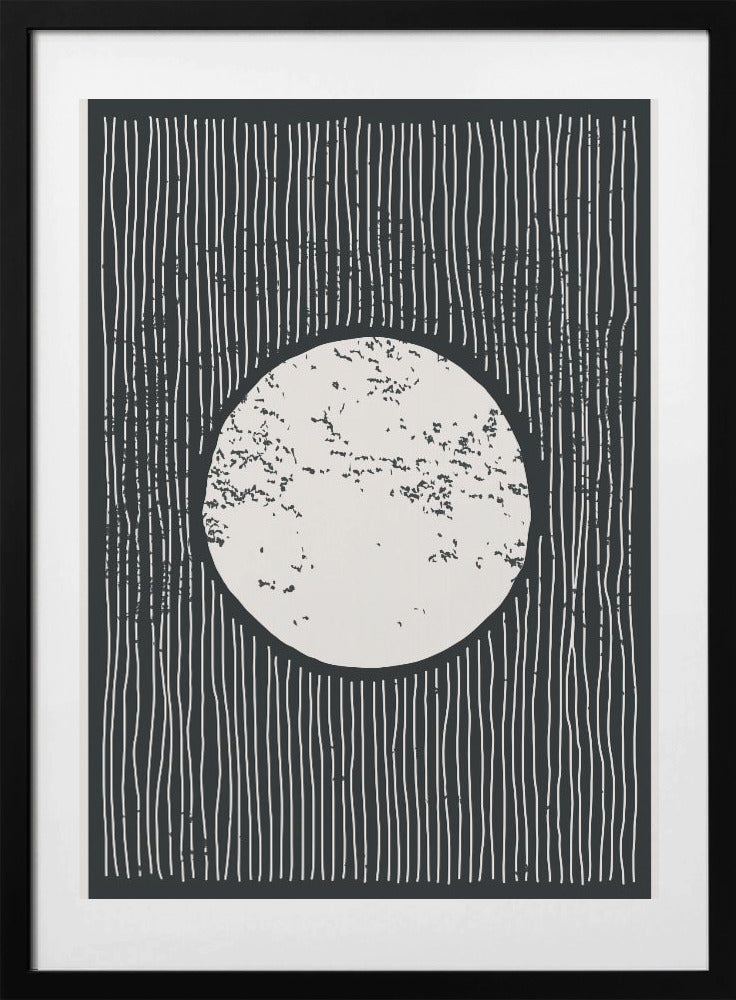 Minimal Moon - Art Print by jay stanley
