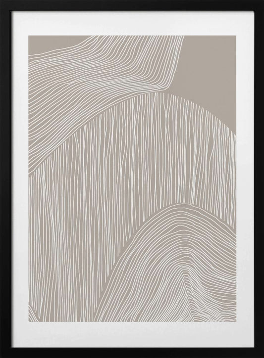 Abstract Organic Lines - Art Print by Melloi Art Prints