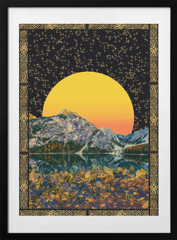 Moon &amp; Stars - Art Print by CosmoZach