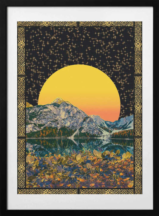 Moon &amp; Stars - Art Print by CosmoZach