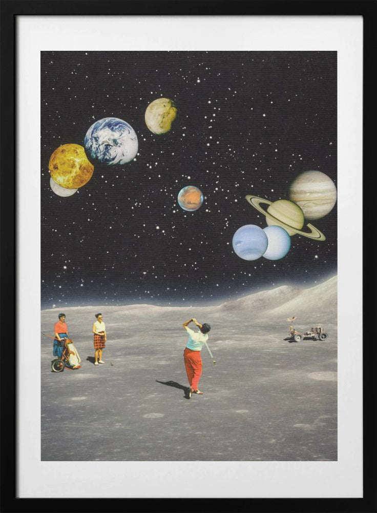 Space Golf - Art Print by Taudalpoi