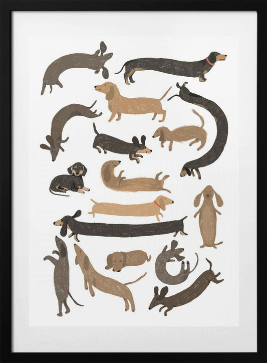 Dachshund Print - Art Print by Hanna Melin