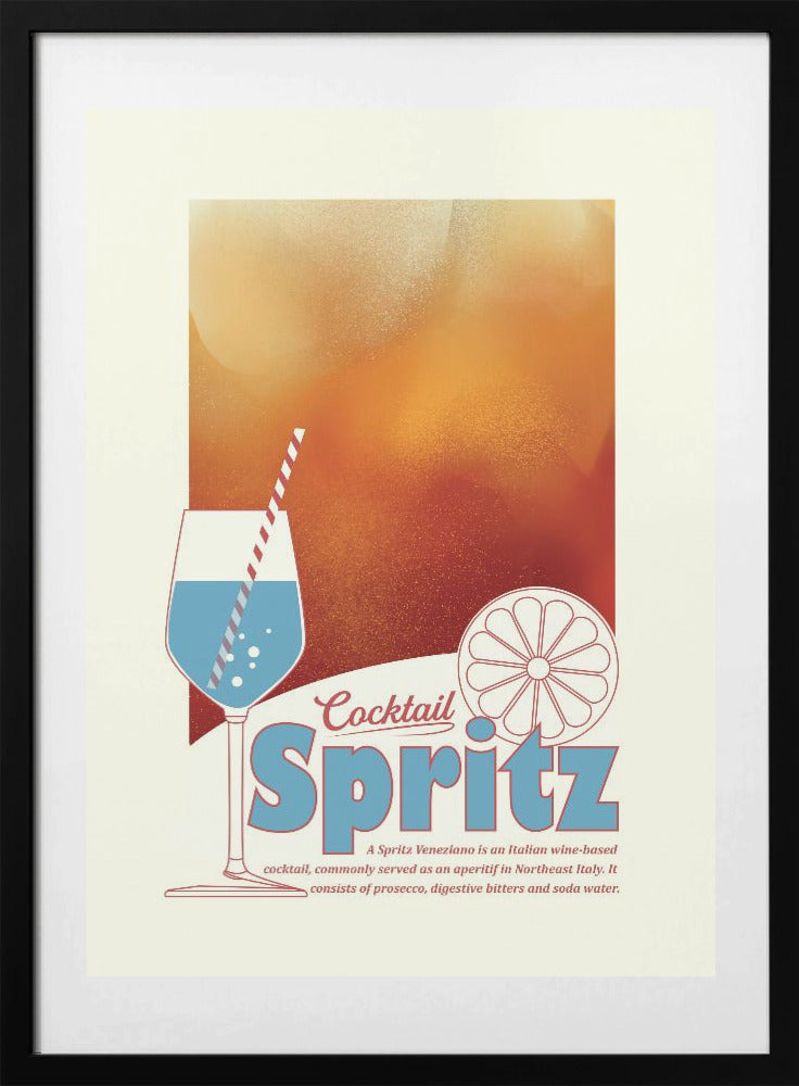 Aperol Spritz print - Art Print by Dion Gem