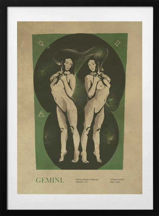 Gemini print - Art Print by Dion Gem