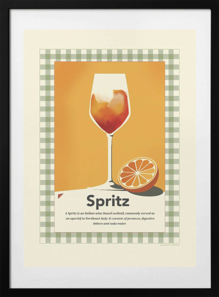 Spritz retro print - Art Print by Dion Gem