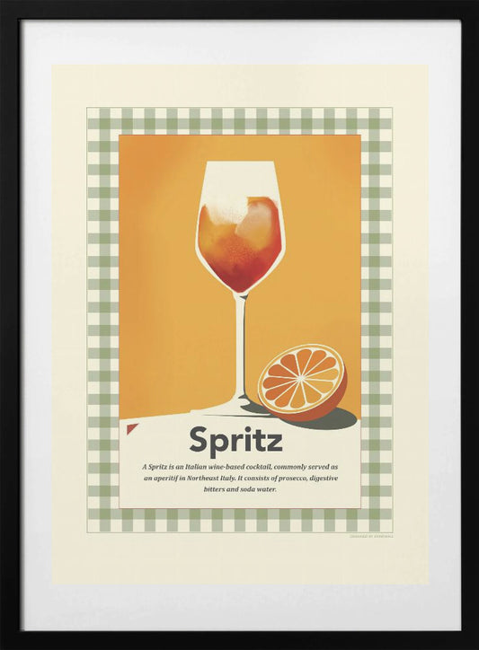 Spritz retro print - Art Print by Dion Gem
