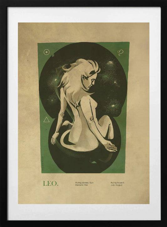 Leo print - Art Print by Dion Gem