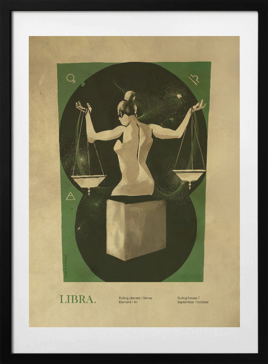 Libra print - Art Print by Dion Gem