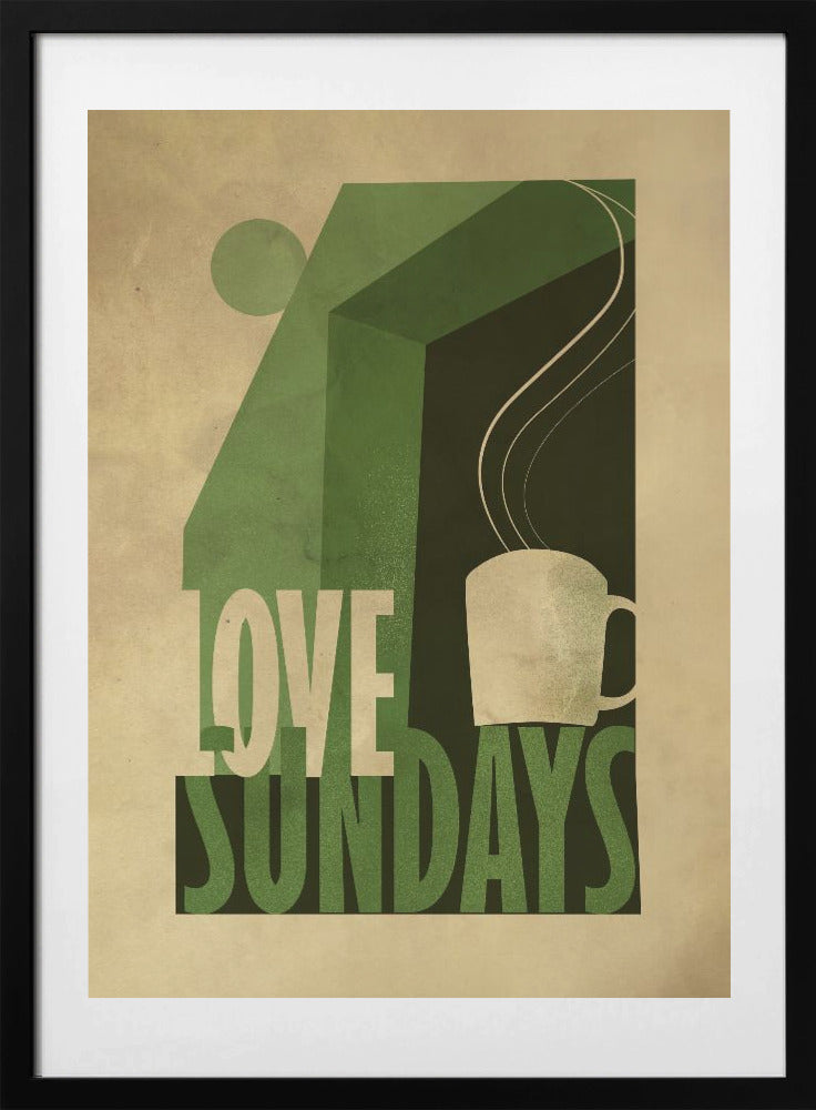 Love Sunday print - Art Print by Dion Gem