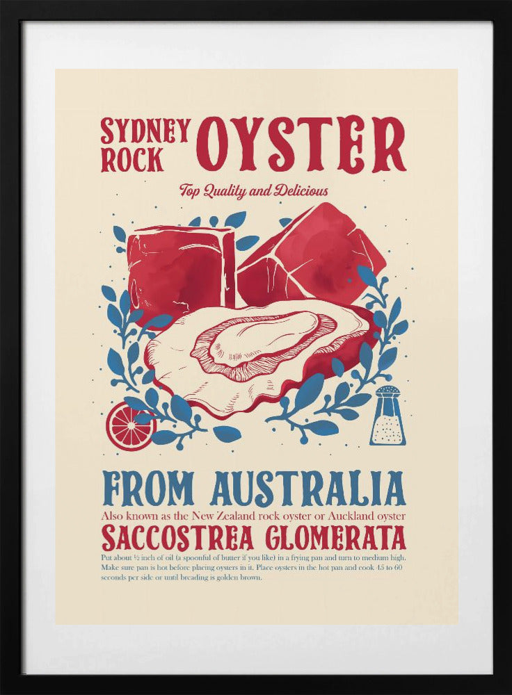 Oyster kitchen decor - Art Print by Dion Gem