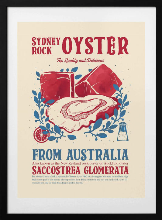 Oyster kitchen decor - Art Print by Dion Gem