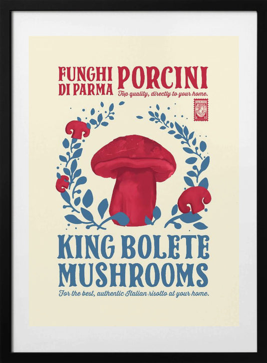 Porcini kitchen print - Art Print by Dion Gem