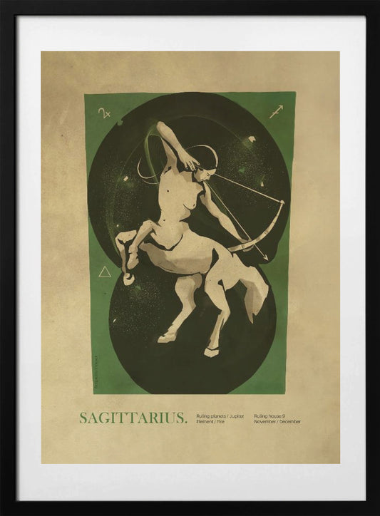 Sagitarius print - Art Print by Dion Gem