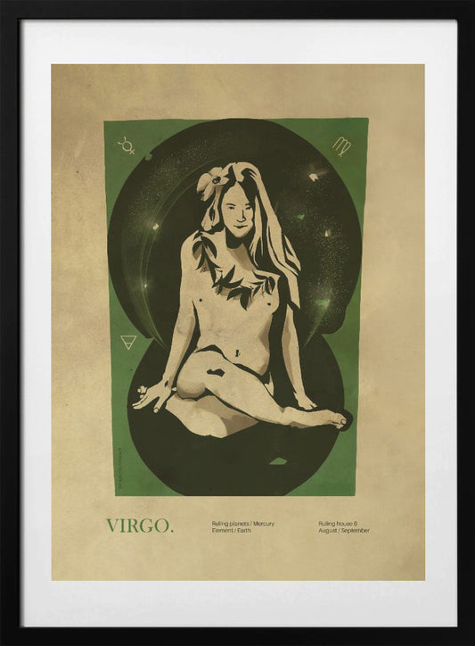 Virgo print - Art Print by Dion Gem