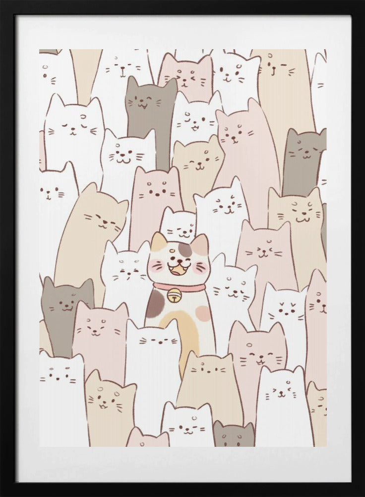 Cute Kitten lock - Art Print by Xuan Thai