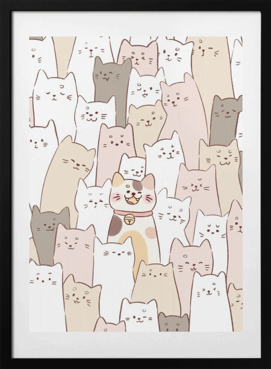 Cute Kitten lock - Art Print by Xuan Thai