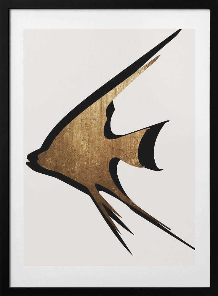 Gold Fish - Art Print by Kubistika