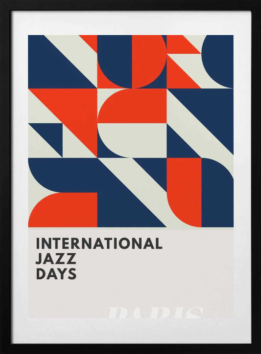 Jazz Days Paris - Art Print by Kubistika