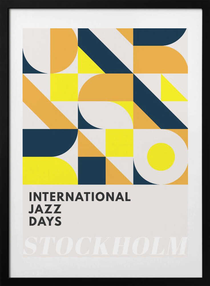 Jazz Days Stockholm - Art Print by Kubistika