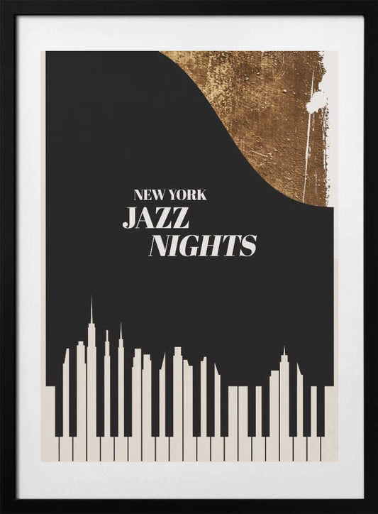 Jazz Nights - Art Print by Kubistika