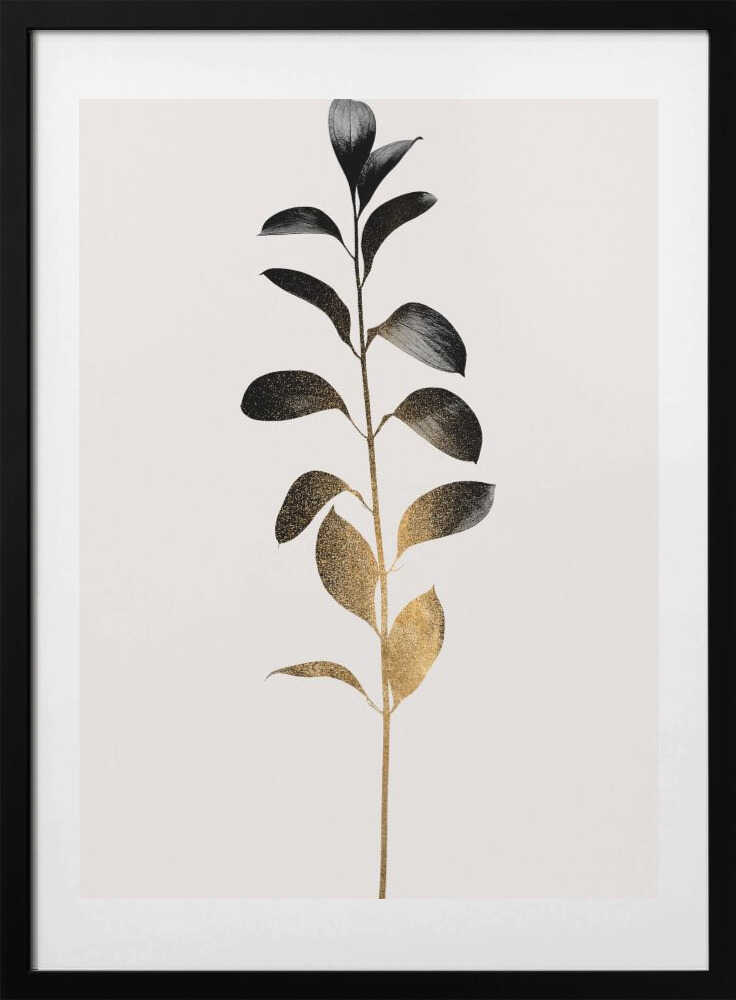 Monochromatica No.9   Dark Gold - Art Print by Kubistika