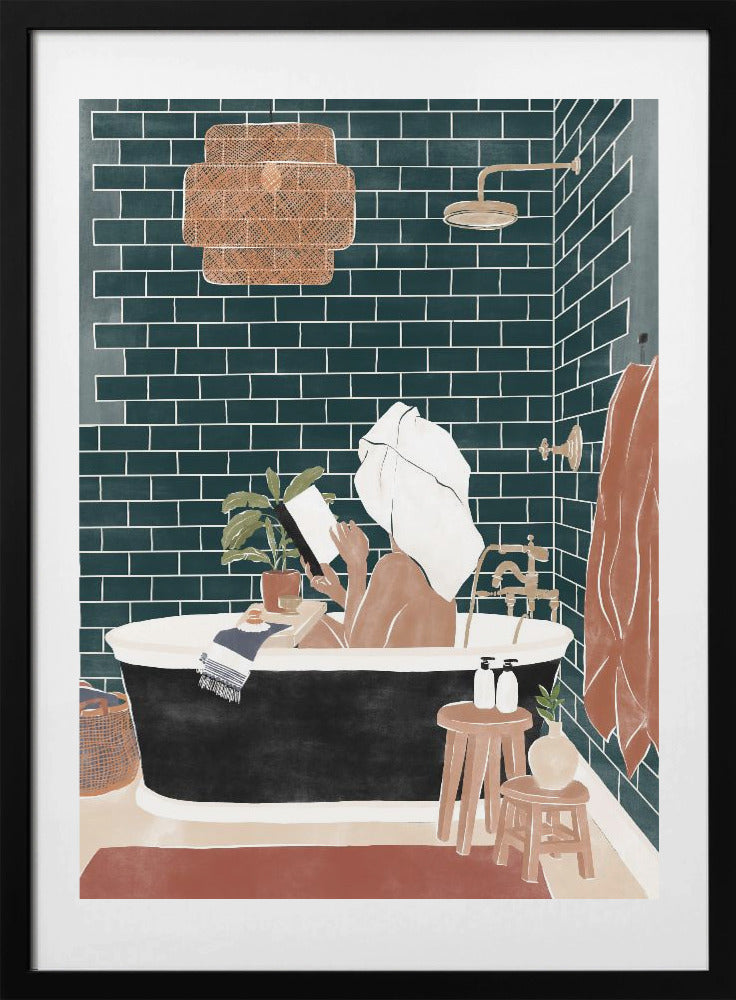 Bathroom Babe - Art Print by Ivy Green Illustrations