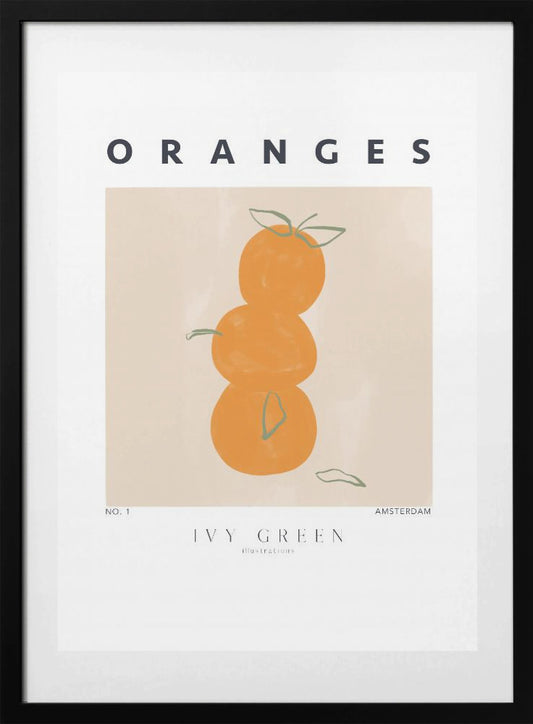 Oranges - Art Print by Ivy Green Illustrations