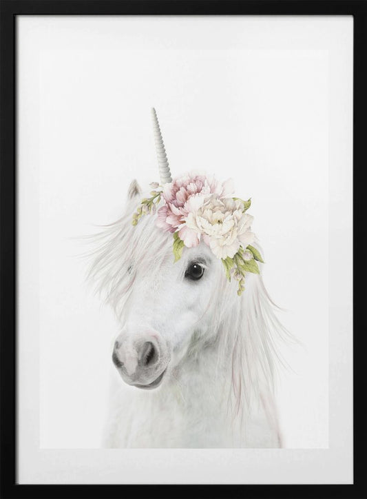 Floral Unicorn - Art Print by Lola Peacock