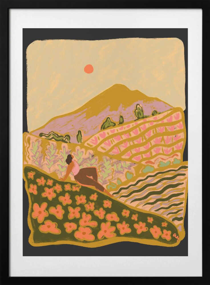 Field Of Flowers - Art Print by Arty Guava