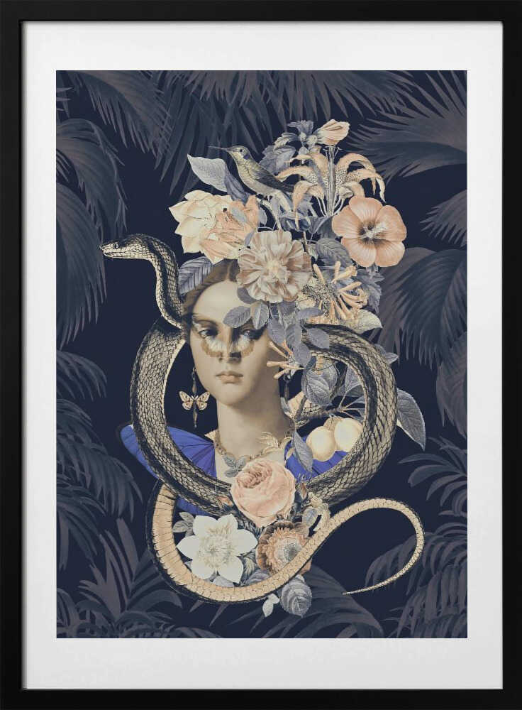 Snake Princess 2 - Art Print by Andrea Haase