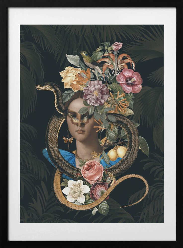 Snake Princess - Art Print by Andrea Haase