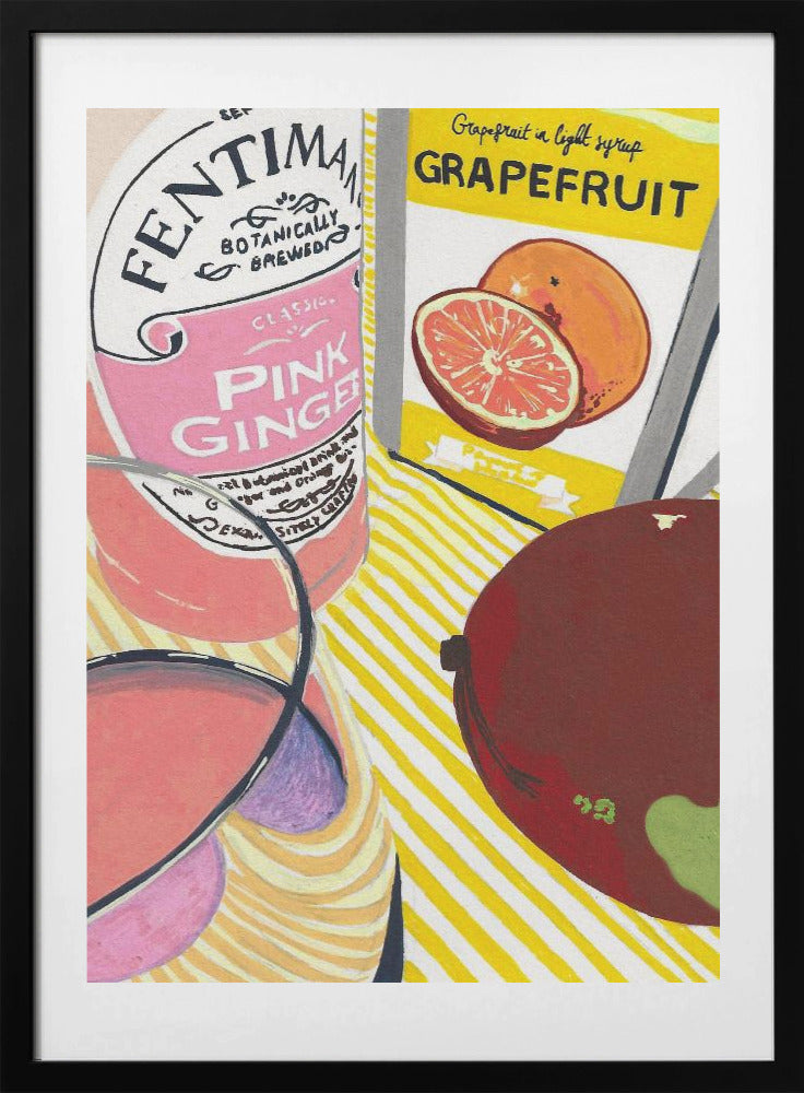 Fentimans Pink Ginger - Art Print by Studio Mandariini