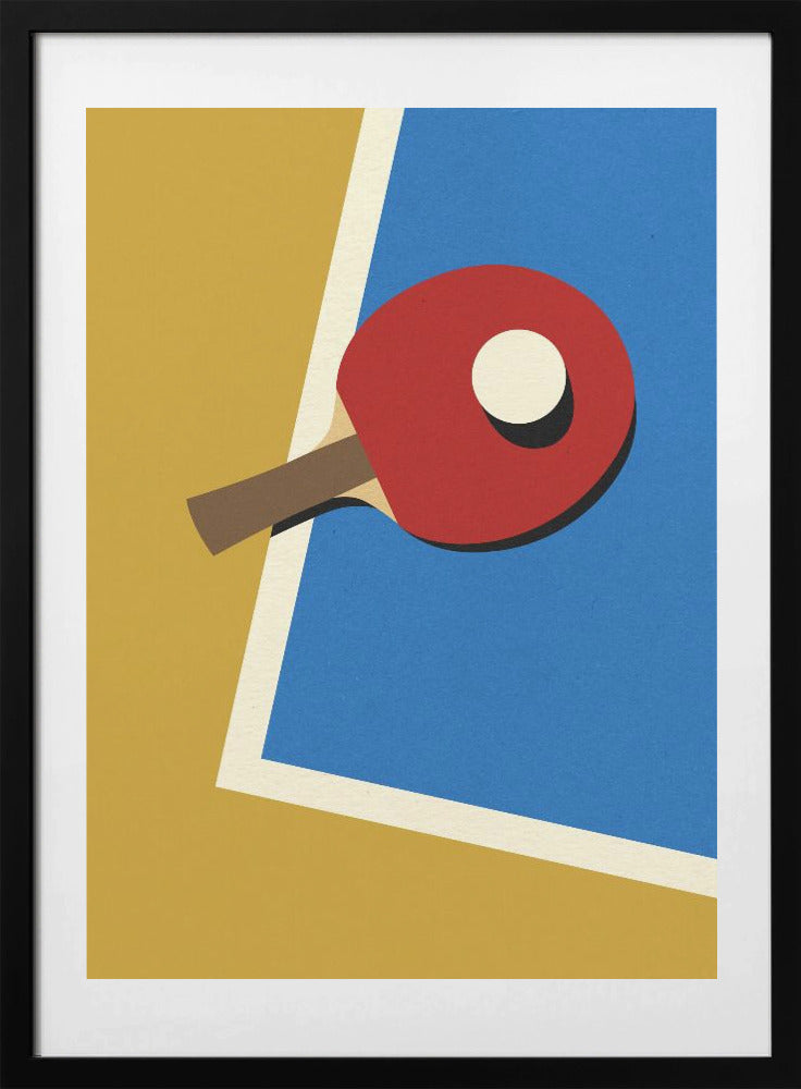 Table Tennis Team Red - Art Print by Rosi Feist