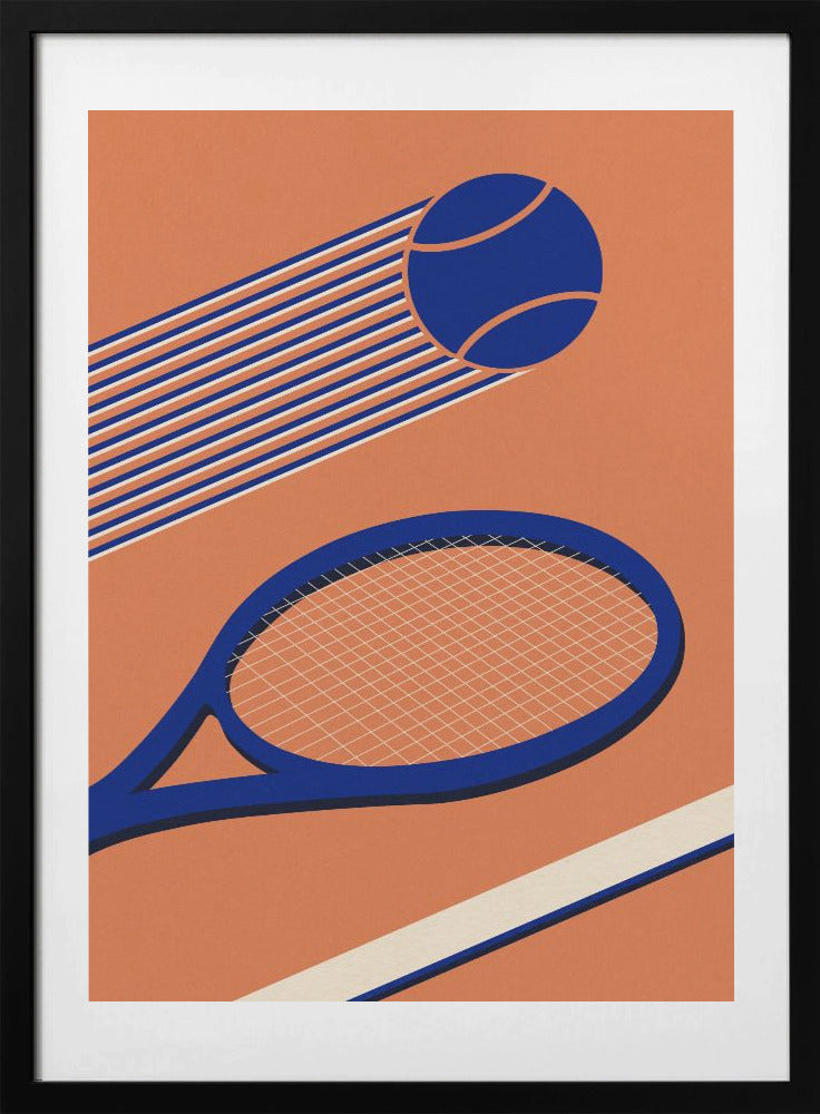 Tennis 80s - Art Print by Rosi Feist