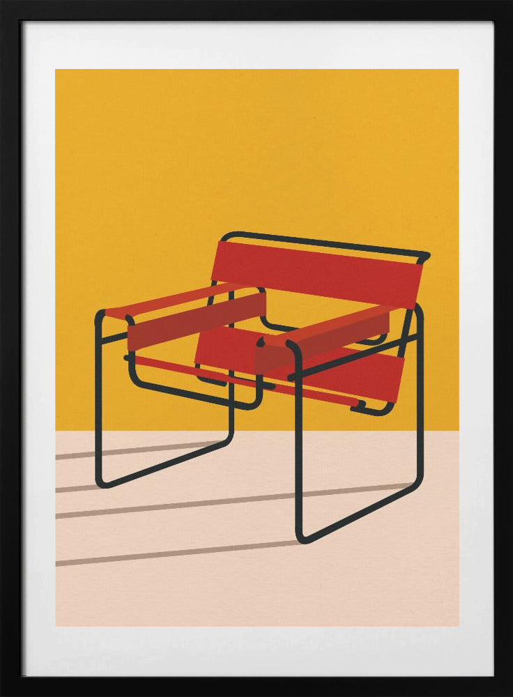 Wassily Chair Marcel Breuer - Art Print by Rosi Feist