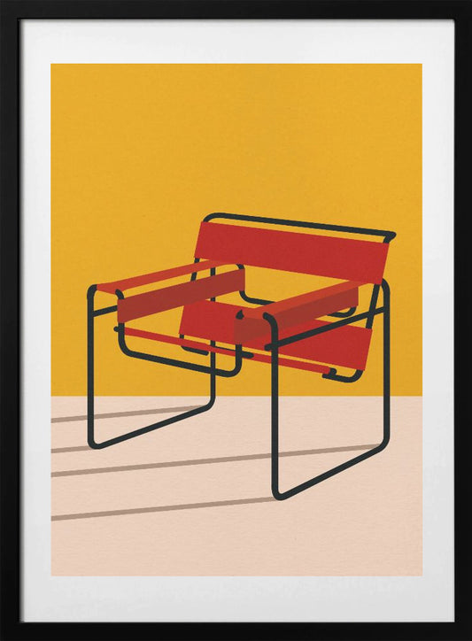 Wassily Chair Marcel Breuer - Art Print by Rosi Feist