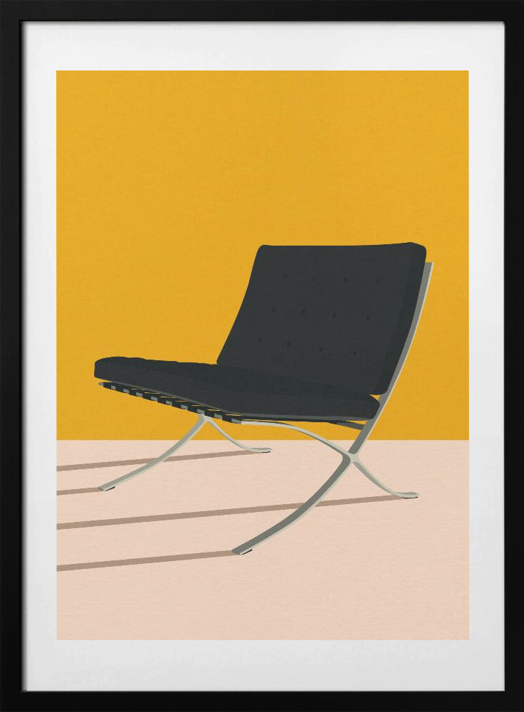 Barcelona Chair By Mies Van Der Rohe - Art Print by Rosi Feist