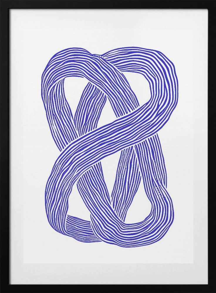 Blue Infinity Loop - Art Print by Treechild