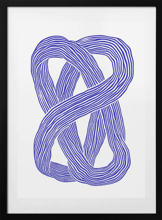 Blue Infinity Loop - Art Print by Treechild