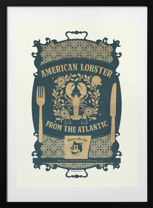 Lobster Baroque Print - Art Print by Dion Gem