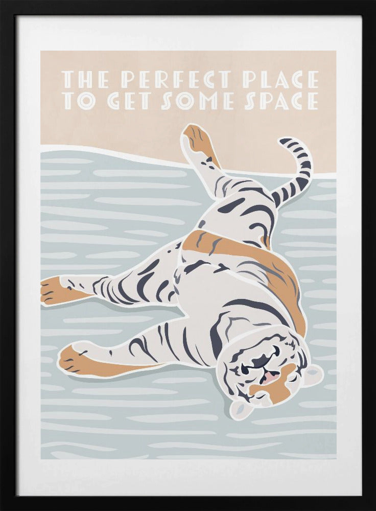 Tiger Typography Kids Quote - Art Print by Sarah Manovski