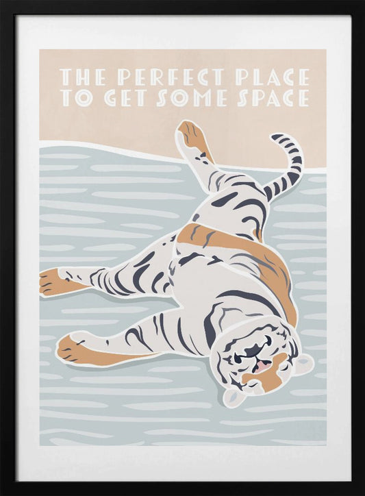 Tiger Typography Kids Quote - Art Print by Sarah Manovski
