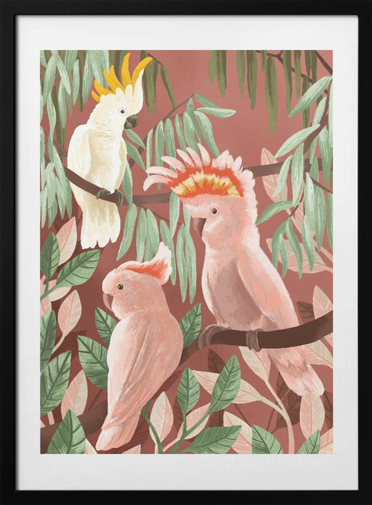 Cockatoos - Art Print by Goed Blauw