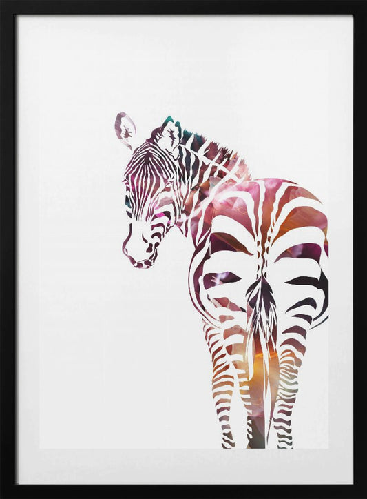 Zebra Silhouette - Art Print by Sarah Manovski